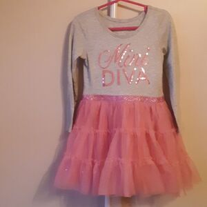 CHILDRENS PLACE MINI DIVA PINK TUTU DRESS 3T